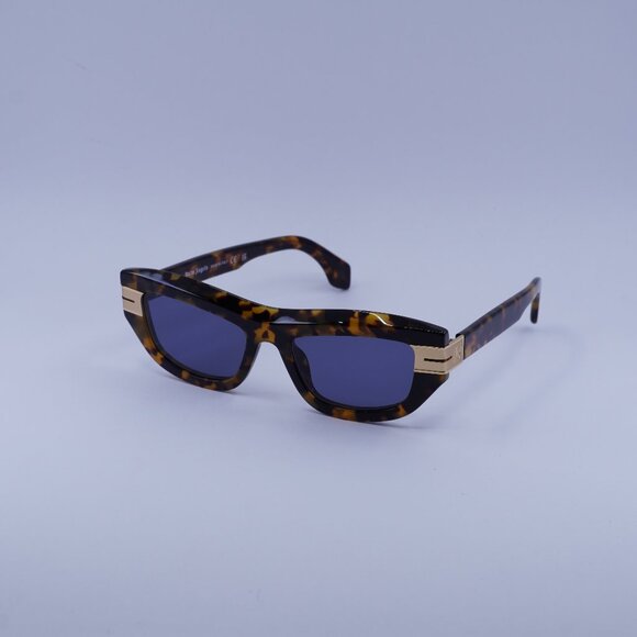 Palm Angels PERI10E CLAIRE 6045 Sunglasses Havana Cat Eye Frame, Blue Lenses - Picture 1 of 9